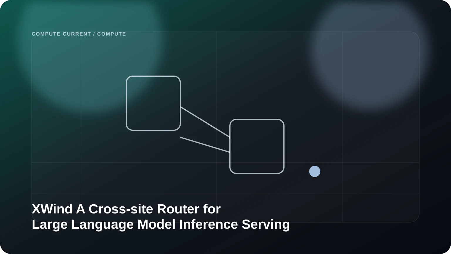 XWind: A Cross-site Router for Large Language Model Inference Serving at Renewable Energy Farms editorial visual
